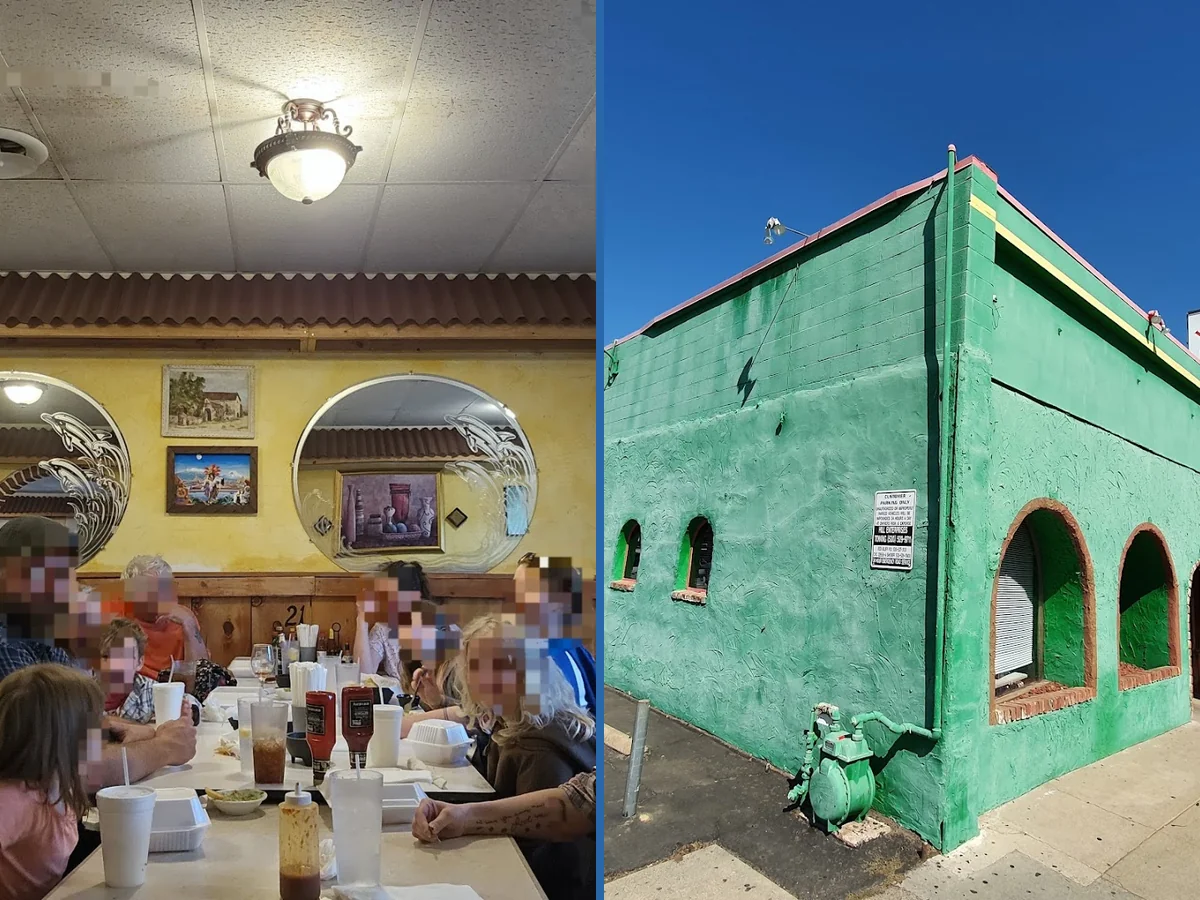 Mexican dishes served in a casual dining room.