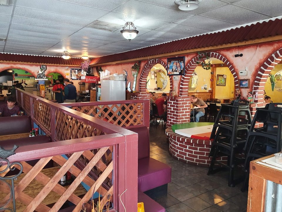 Front view of a casual Mexican restaurant.