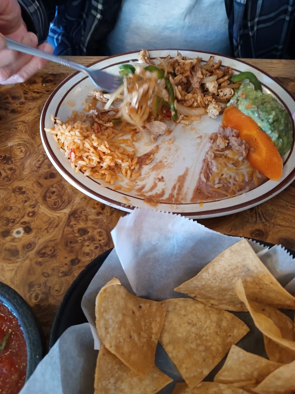 Drink menu with beer, margaritas, and soft drinks.